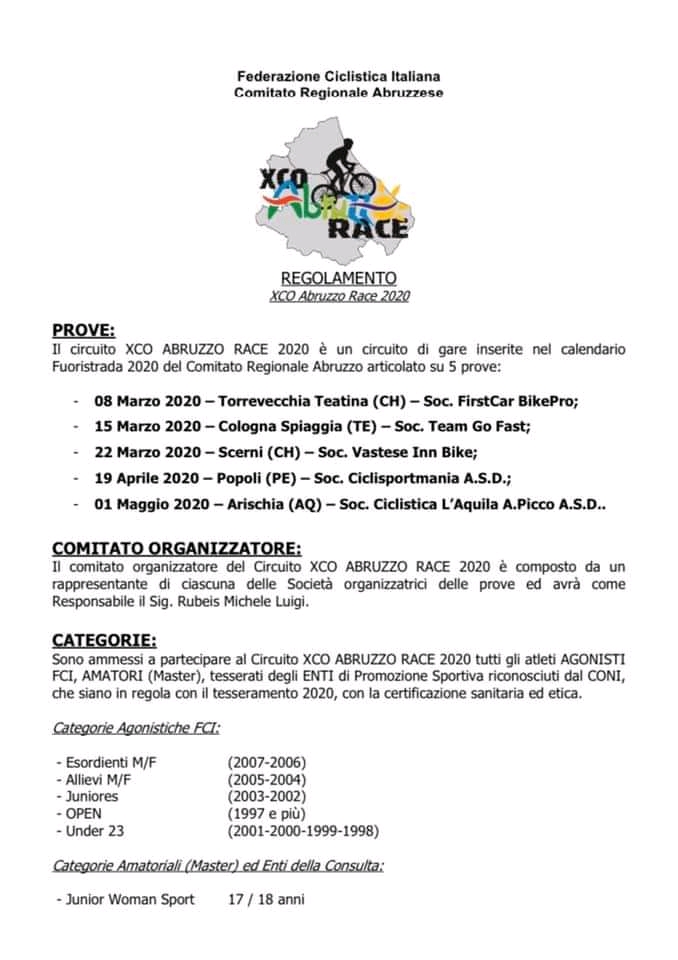 XCO Abruzzo RACE 2020 01